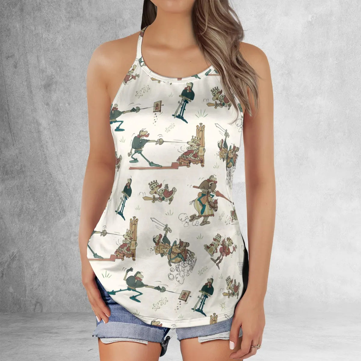 Criss Cross Tank Top - XW8XBMGT
