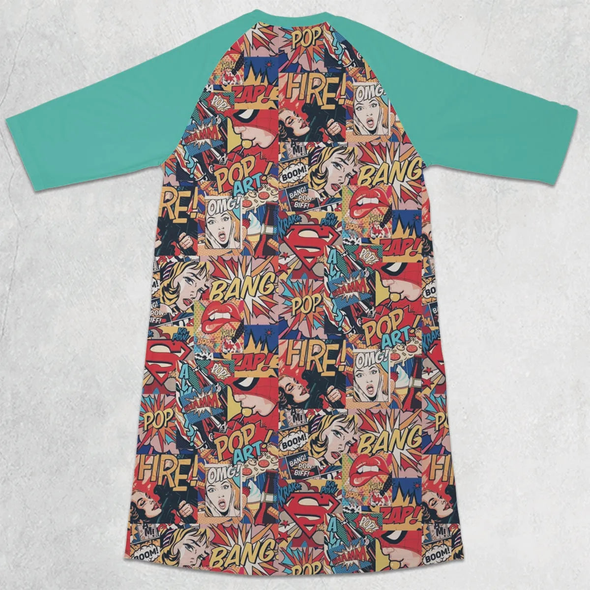3/4 Sleeve Raglan Dress - AQB2PX86