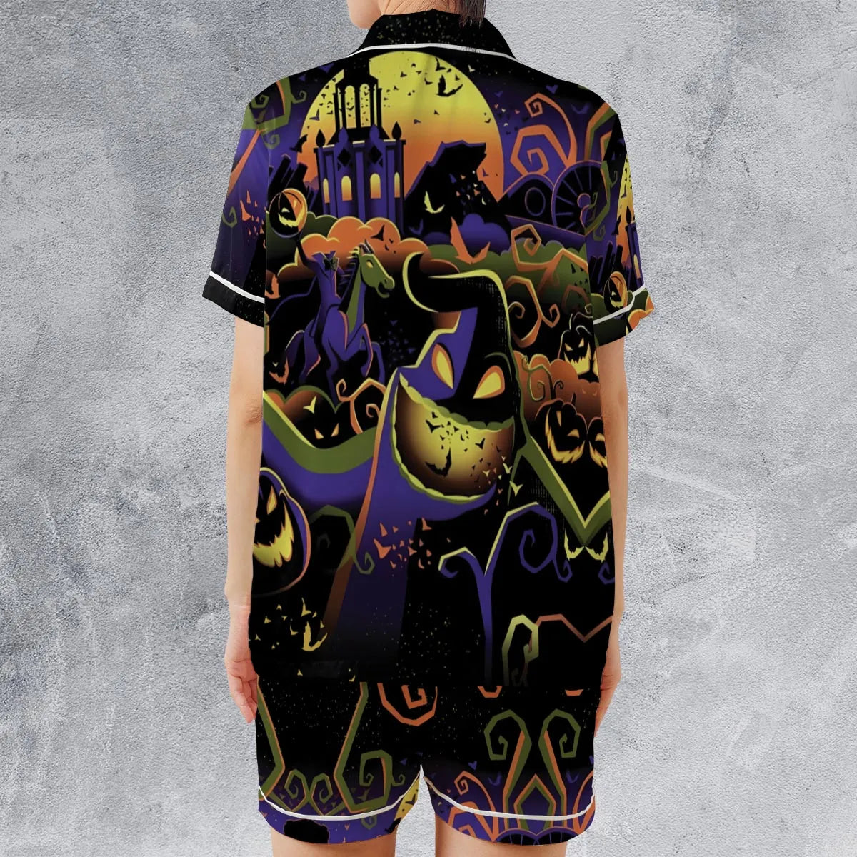 Satin Short-Sleeve Pajamas Set - 9FHS9414
