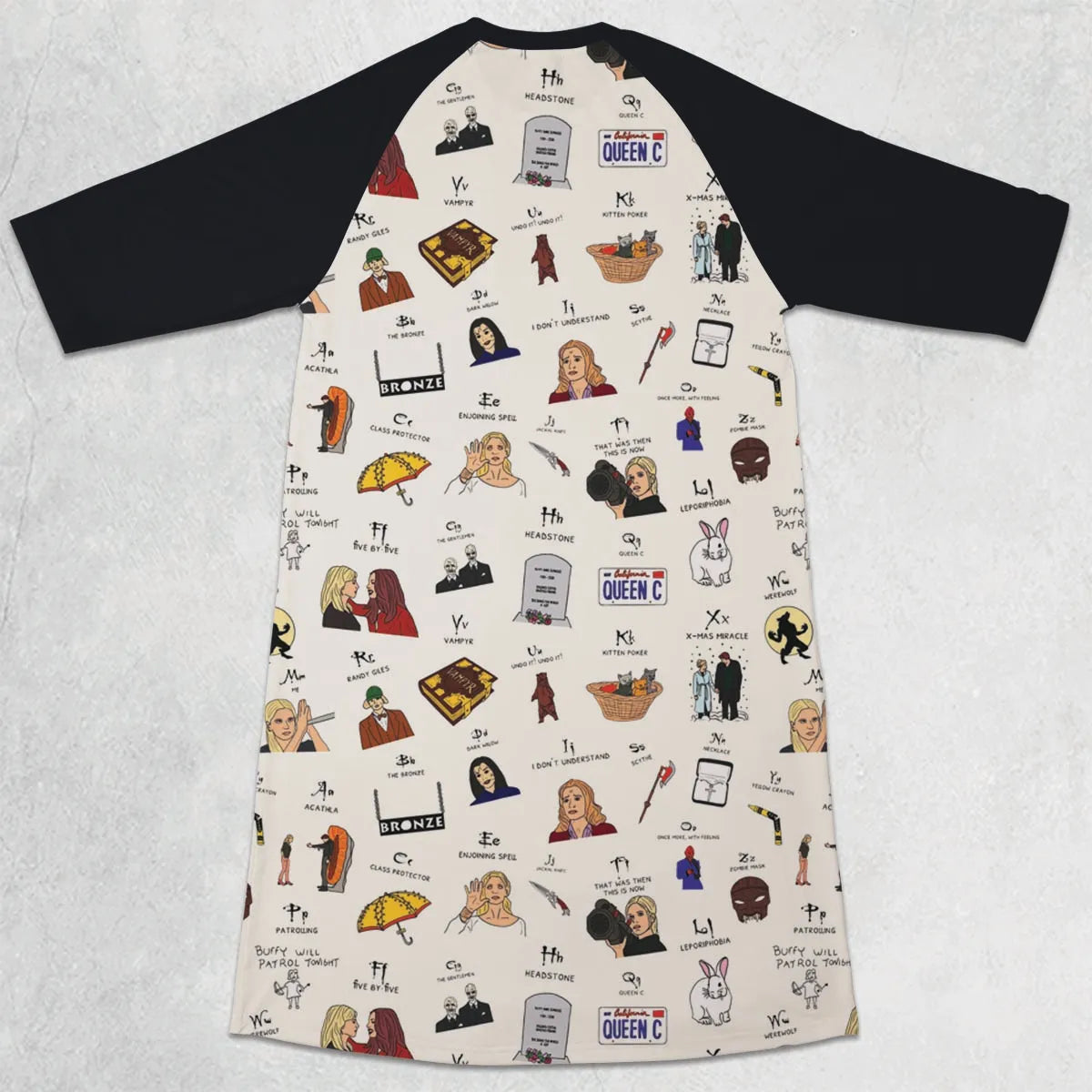 3/4 Sleeve Raglan Dress - F9G71PSS