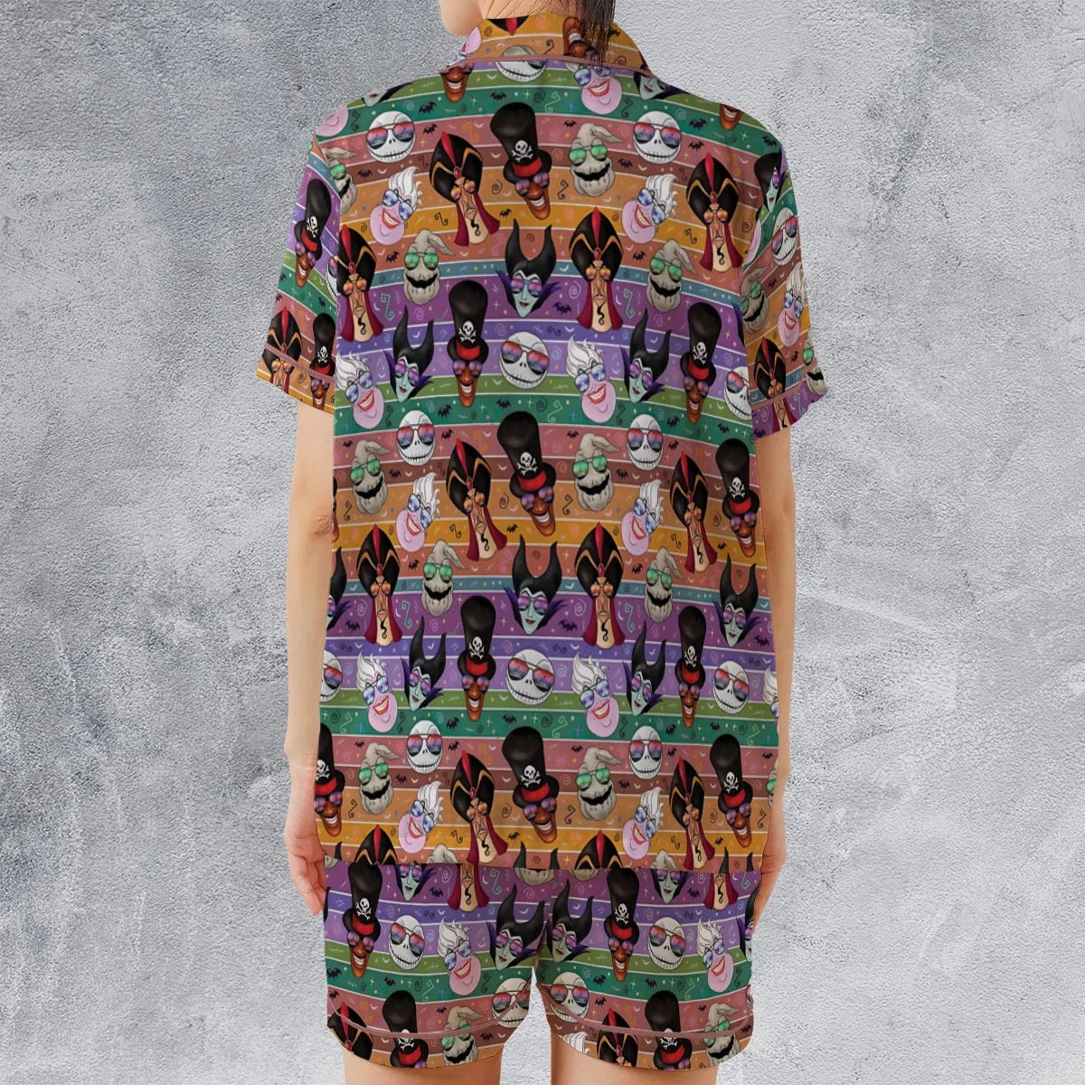 Satin Short-Sleeve Pajamas Set - J6Q5B58J