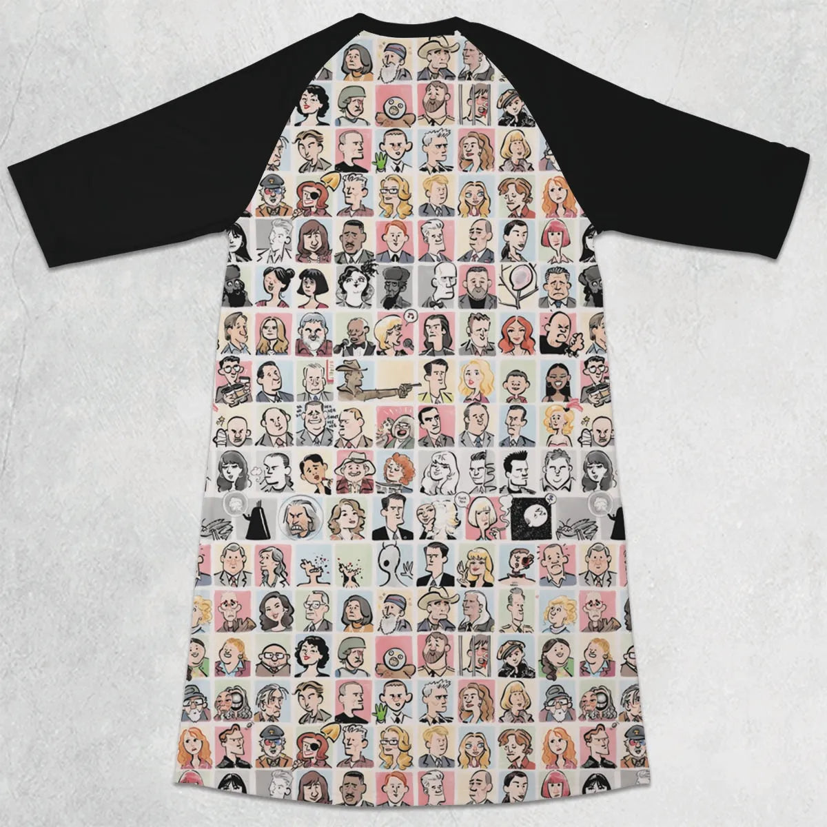 3/4 Sleeve Raglan Dress - GZDAN5XM
