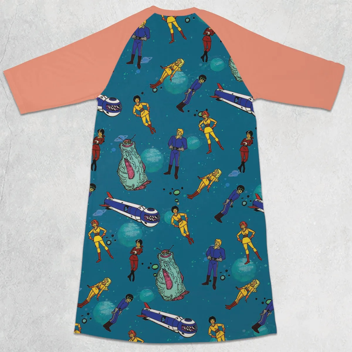 3/4 Sleeve Raglan Dress - KDHD8L12