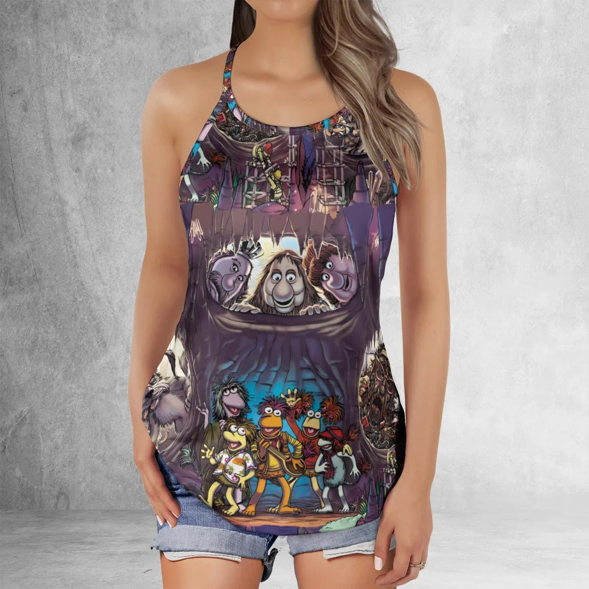Criss Cross Tank Top - MVFUU7UZ