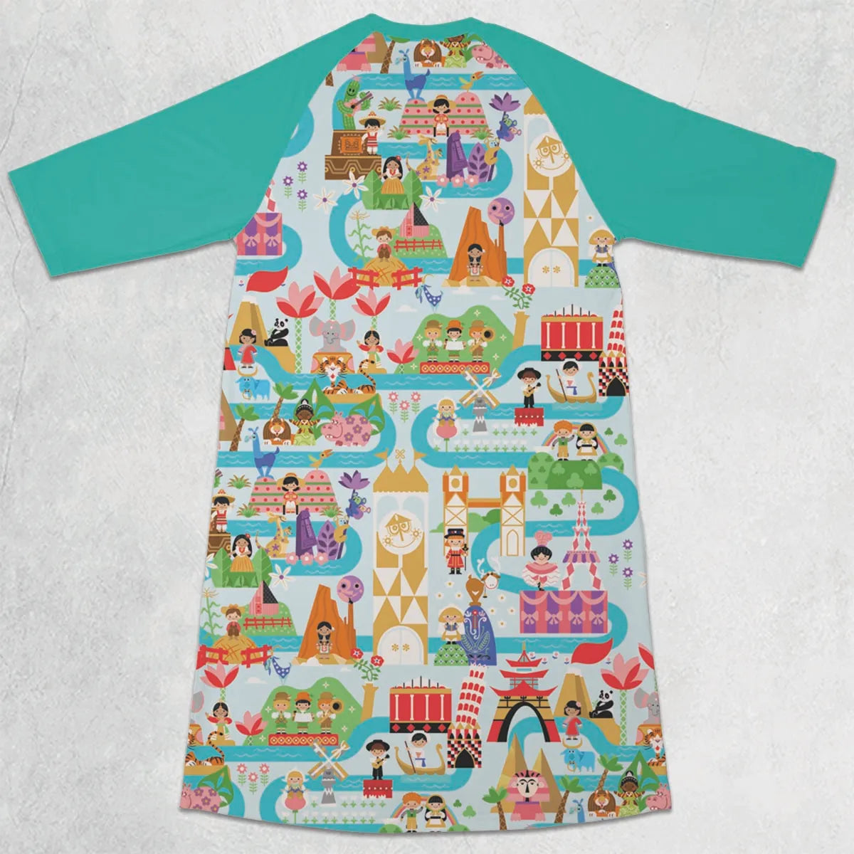 3/4 Sleeve Raglan Dress - K8HAL73M