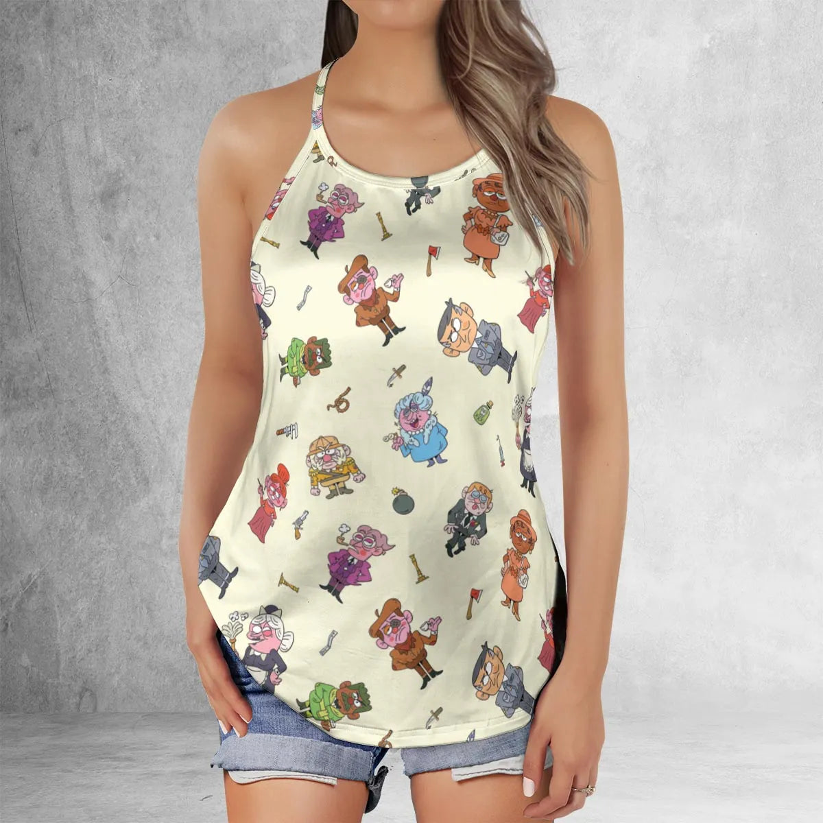 Criss Cross Tank Top - AT5YJ39B