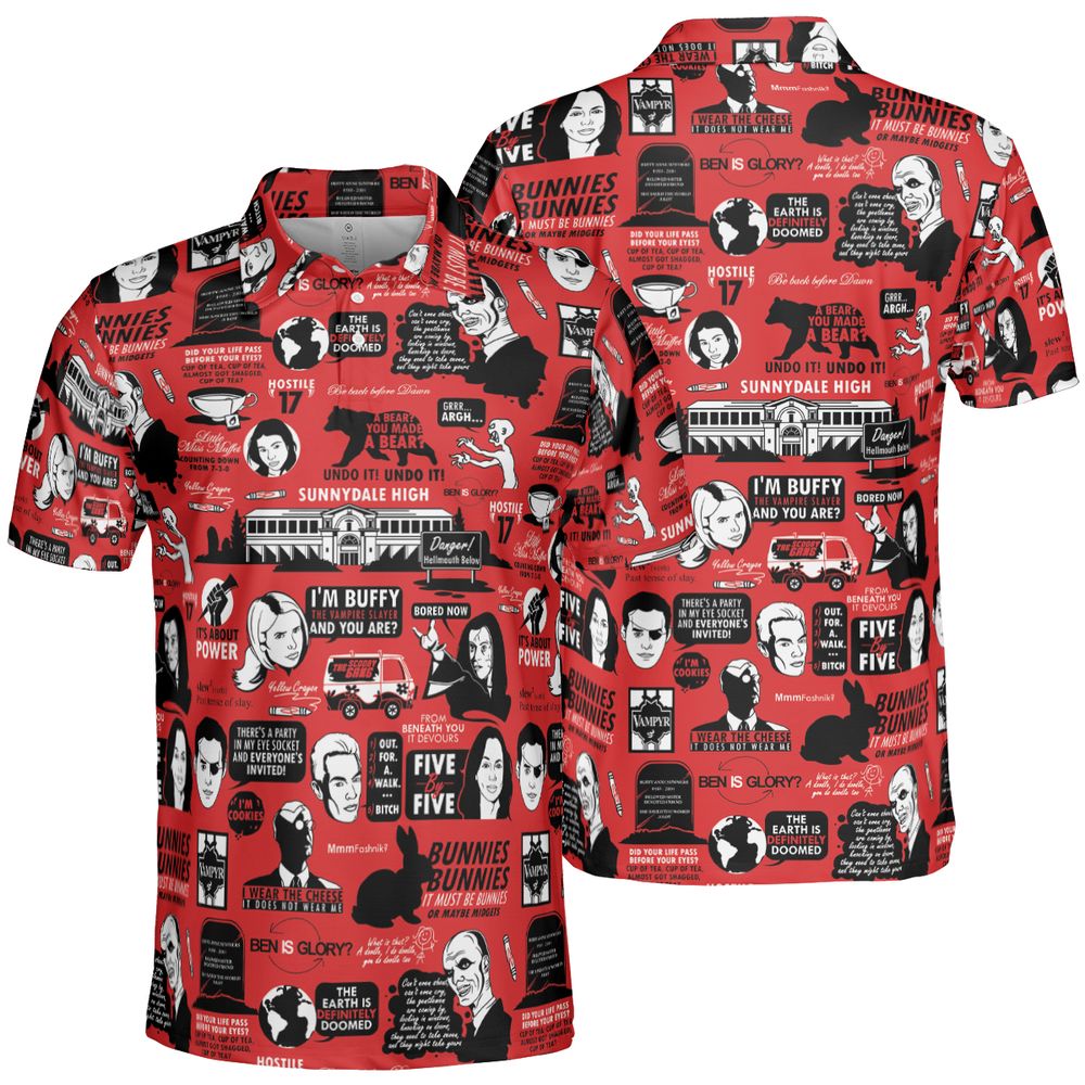 AOP Men/Women Polo Shirt - UPT3VXTV -  - 2