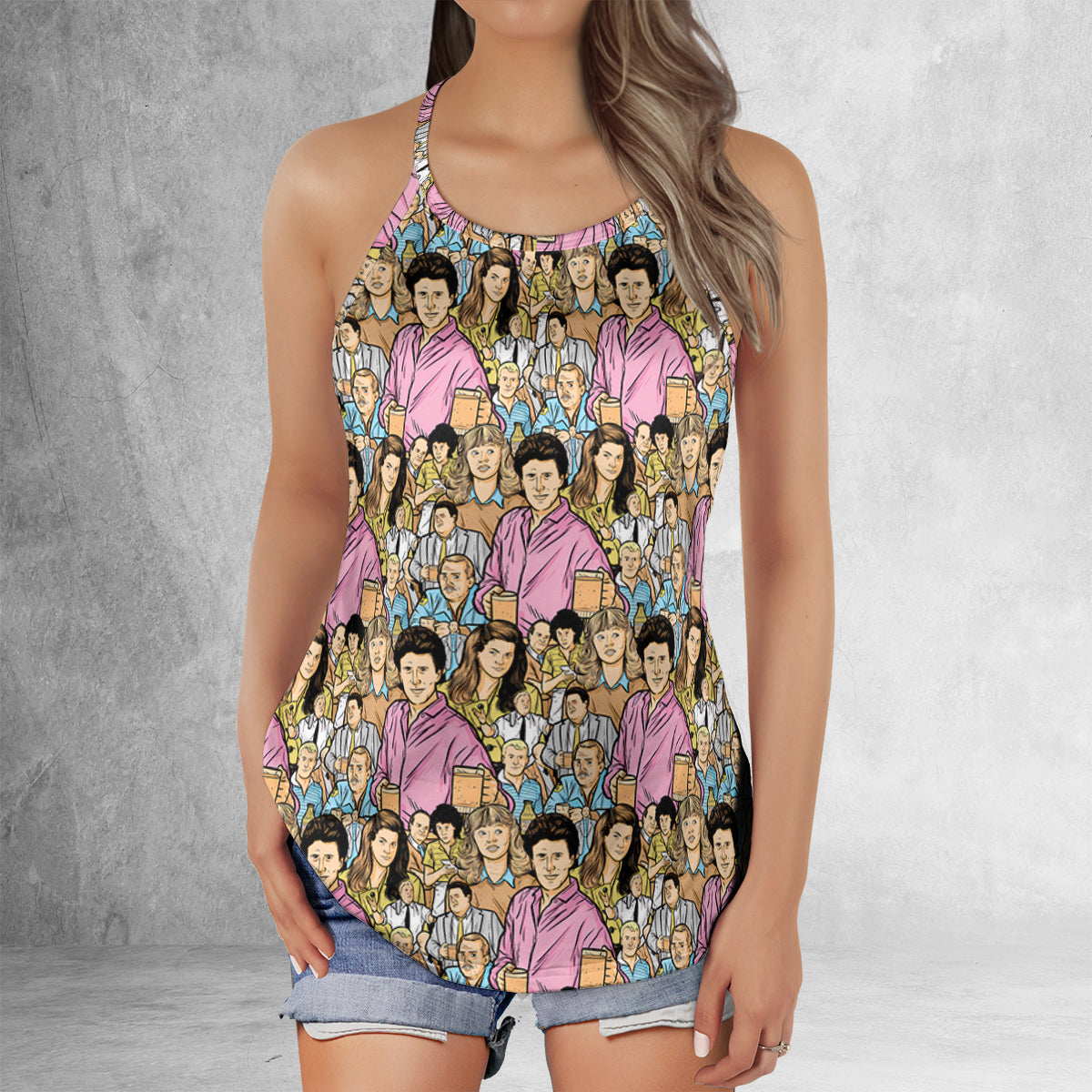 Criss Cross Tank Top - 4RQ4CX6U