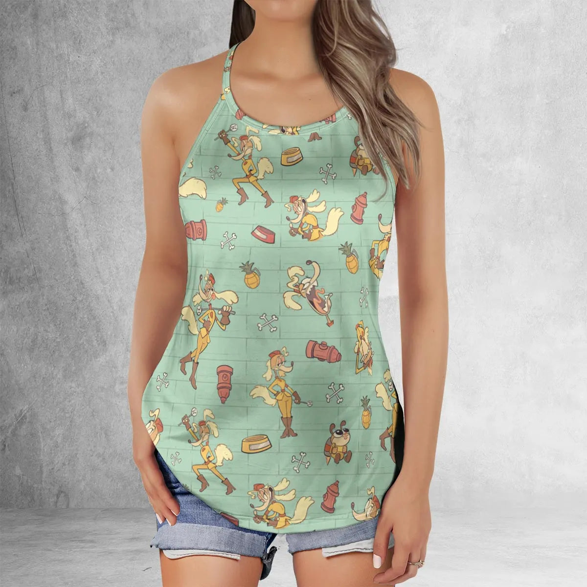 Criss Cross Tank Top - 7691H9K6