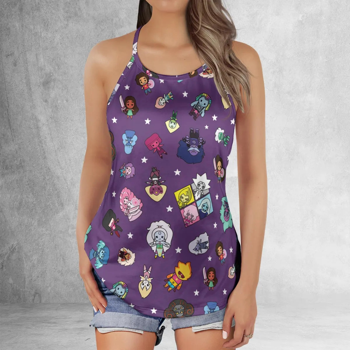 Criss Cross Tank Top - 4BGY3598