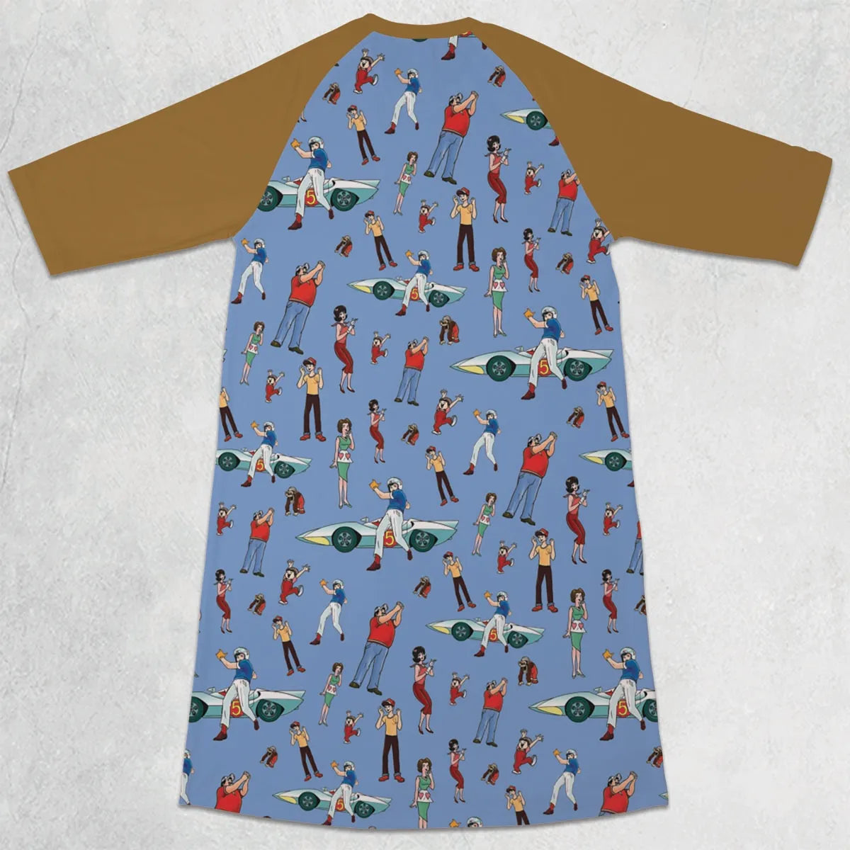 3/4 Sleeve Raglan Dress - EEVRLFZZ