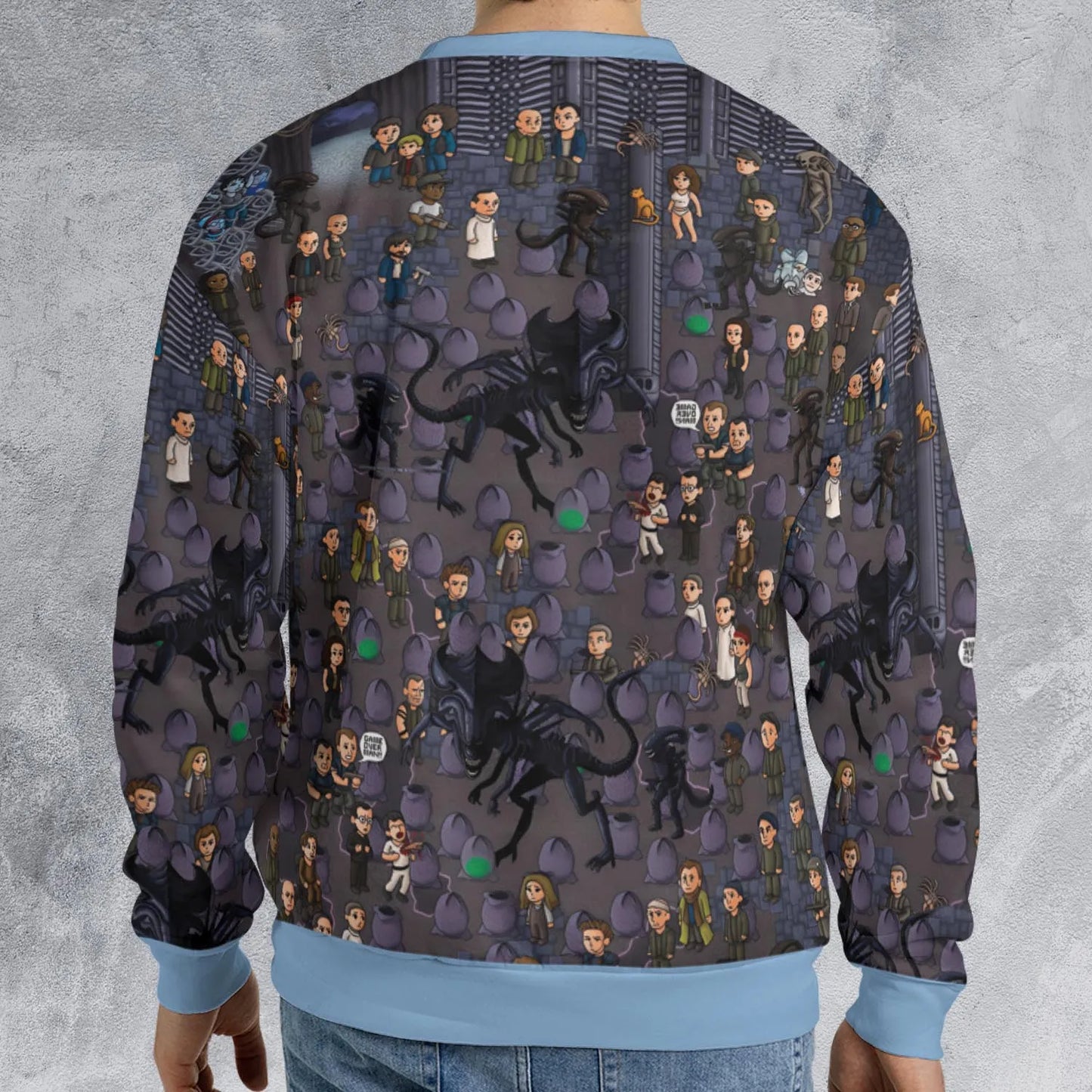 All-over Print Sweatshirt - VAFFYTNE