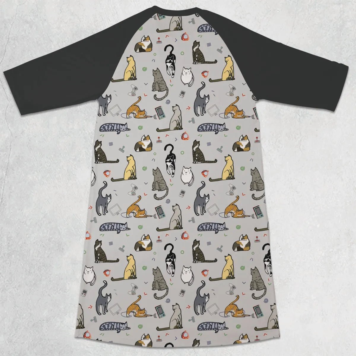 3/4 Sleeve Raglan Dress - 198E7163