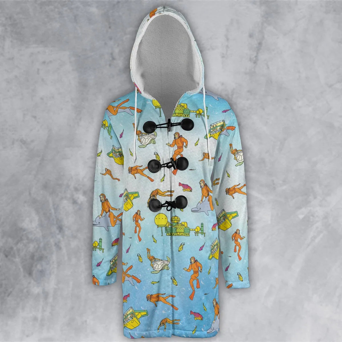 Hooded Cloak Coat - SP6H5UST