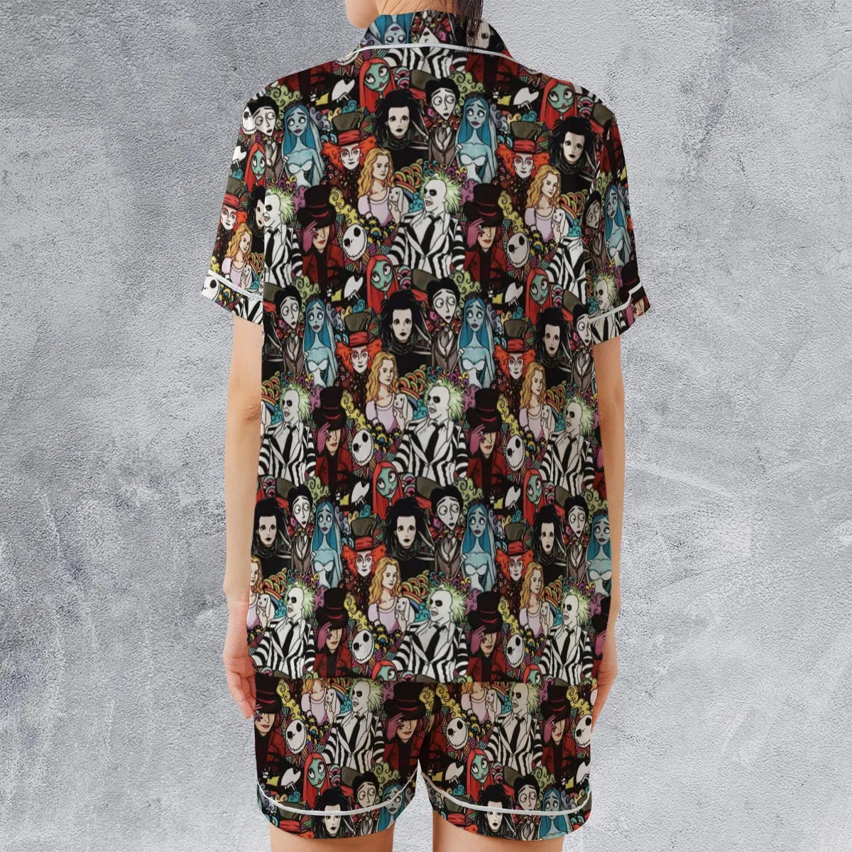 Satin Short-Sleeve Pajamas Set - 2L3D7JQZ
