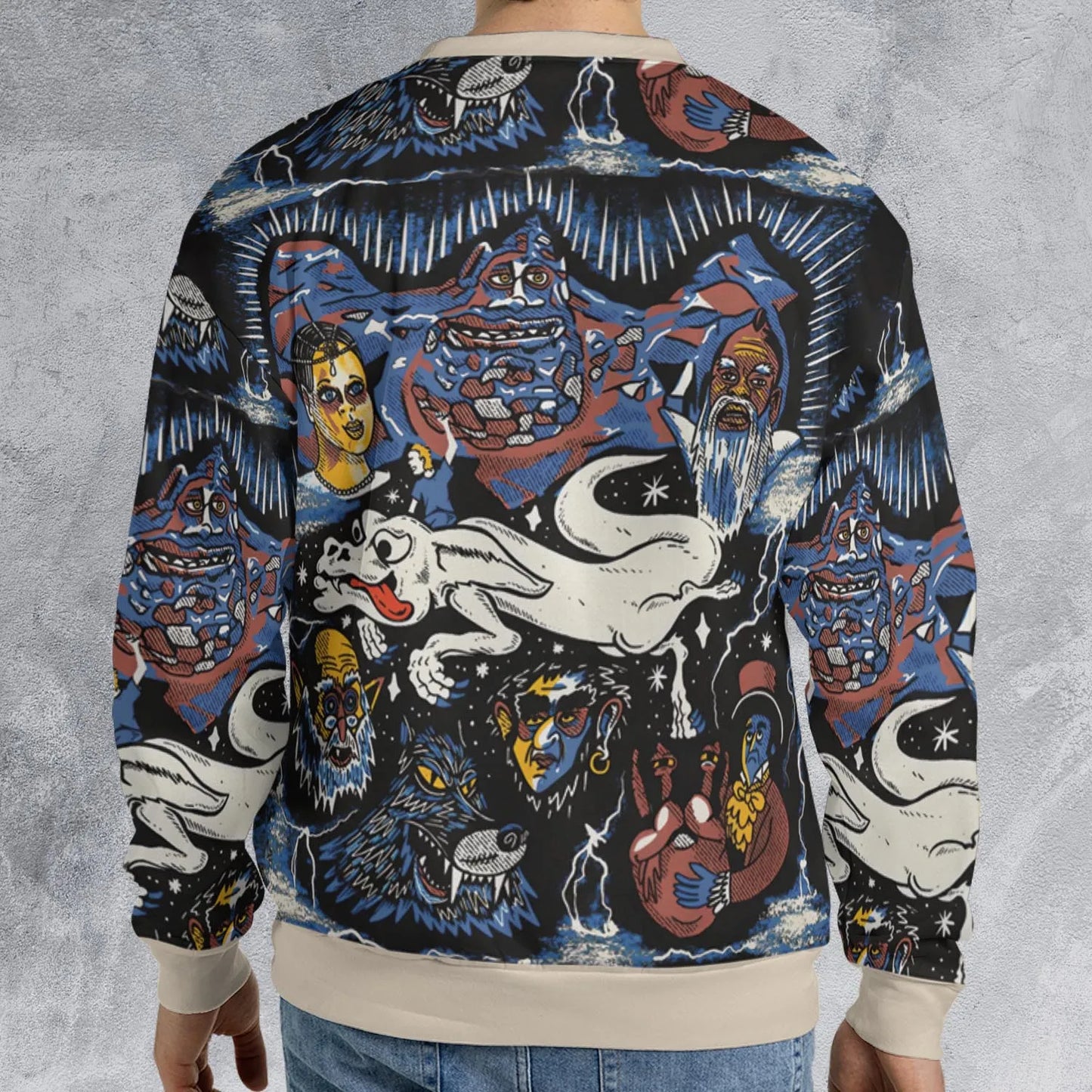 All-over Print Sweatshirt - 9X7LESDG