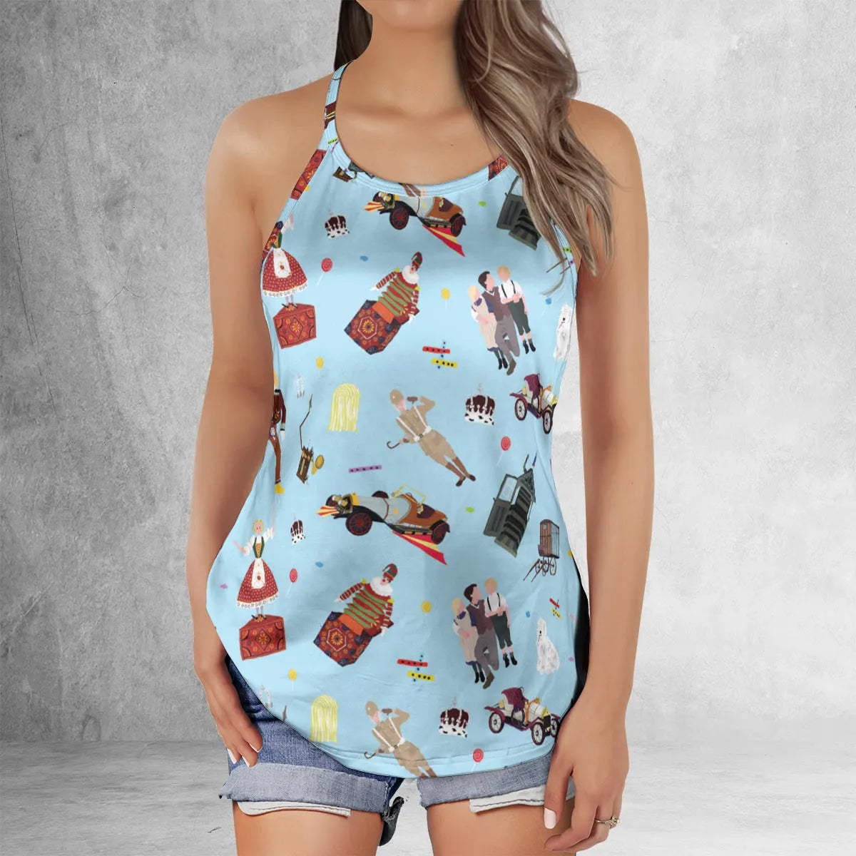 Criss Cross Tank Top - 9YGD3ECD