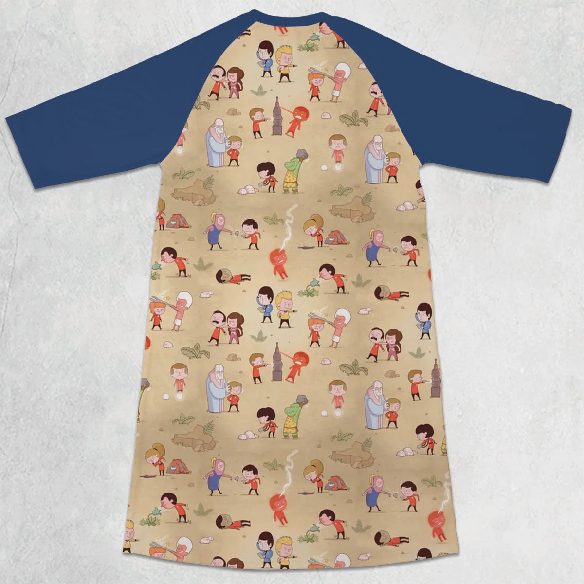 3/4 Sleeve Raglan Dress - ZKC44S96