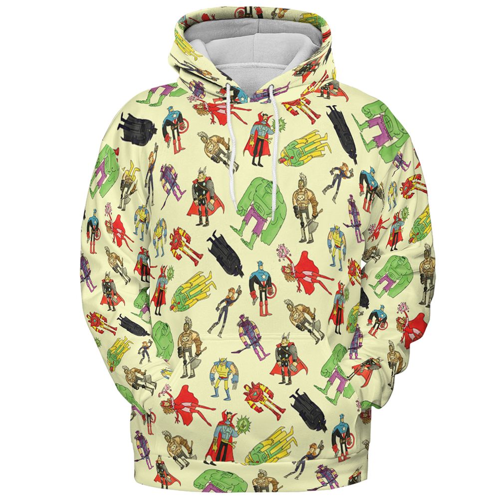 All-over Print Hoodie - QZYCP7KK -  - 2