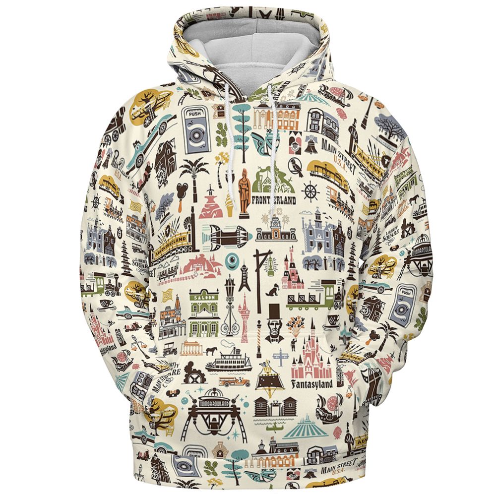 All-over Print Hoodie - 3KY2BTXV -  - 2