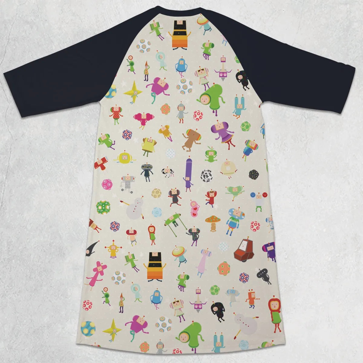 3/4 Sleeve Raglan Dress - F1CWC7YX