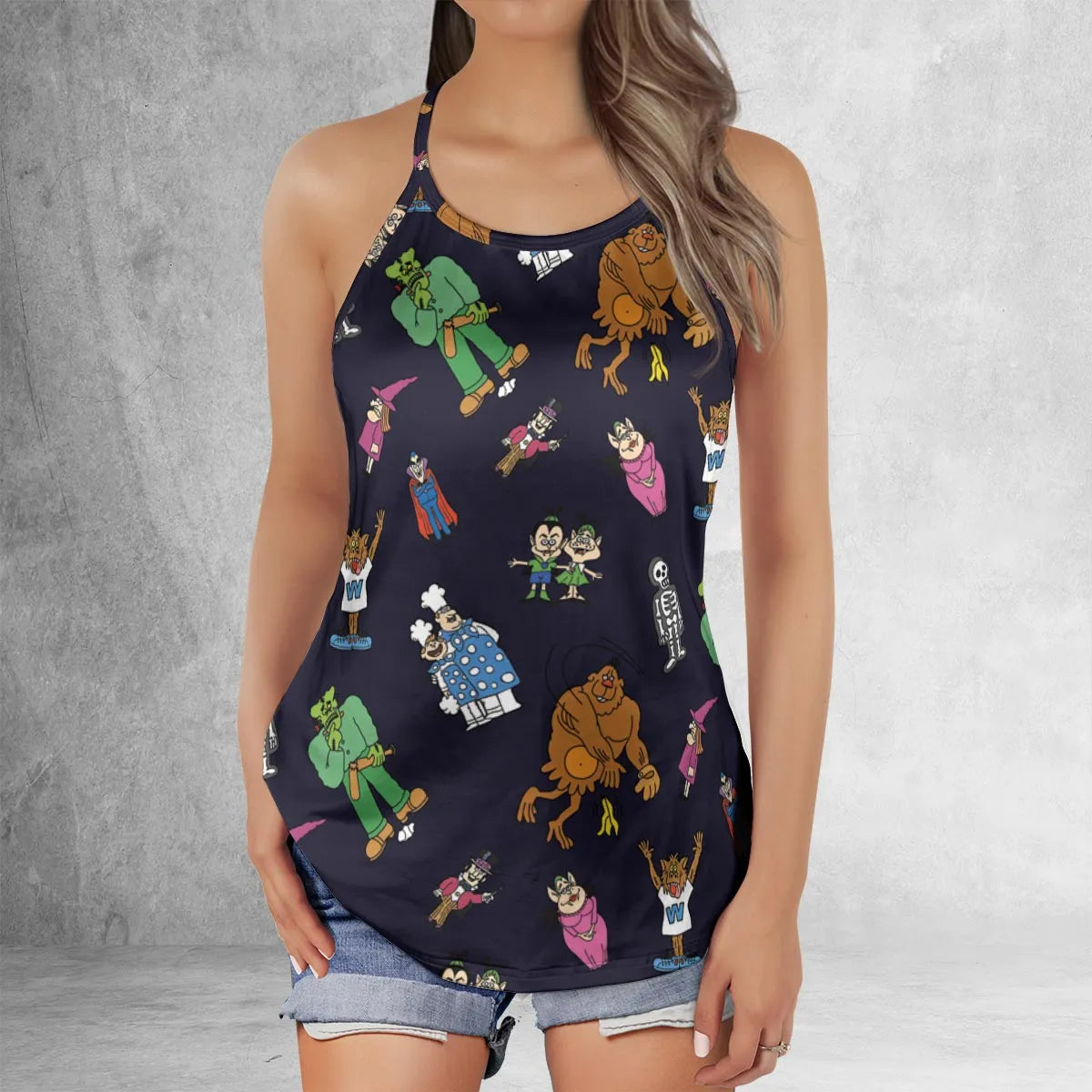 Criss Cross Tank Top - XLF1QF9A