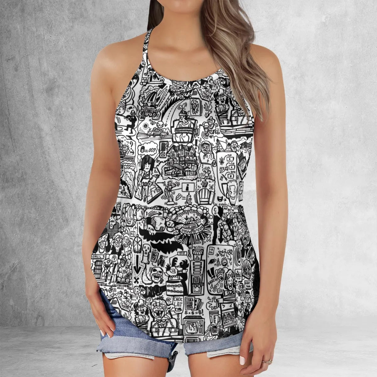 Criss Cross Tank Top - JRFJNFUN