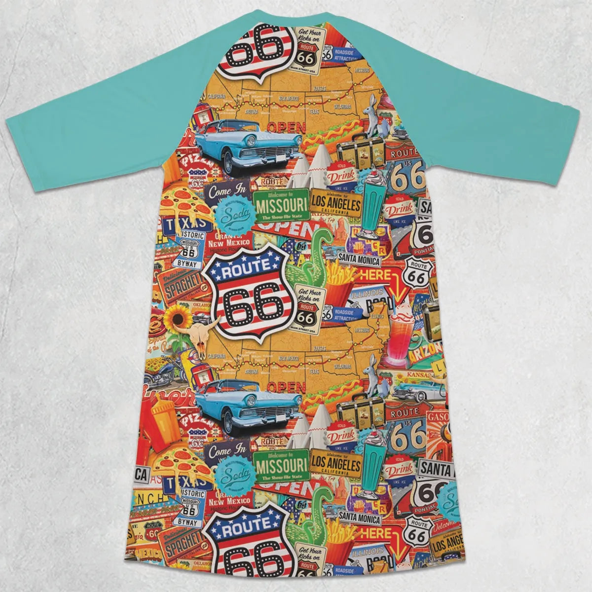 3/4 Sleeve Raglan Dress - 8NZZFBMW