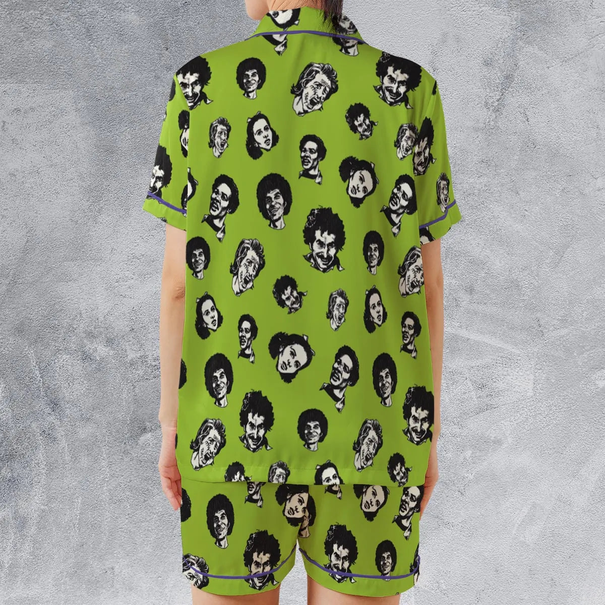 Satin Short-Sleeve Pajamas Set - N81ACULE