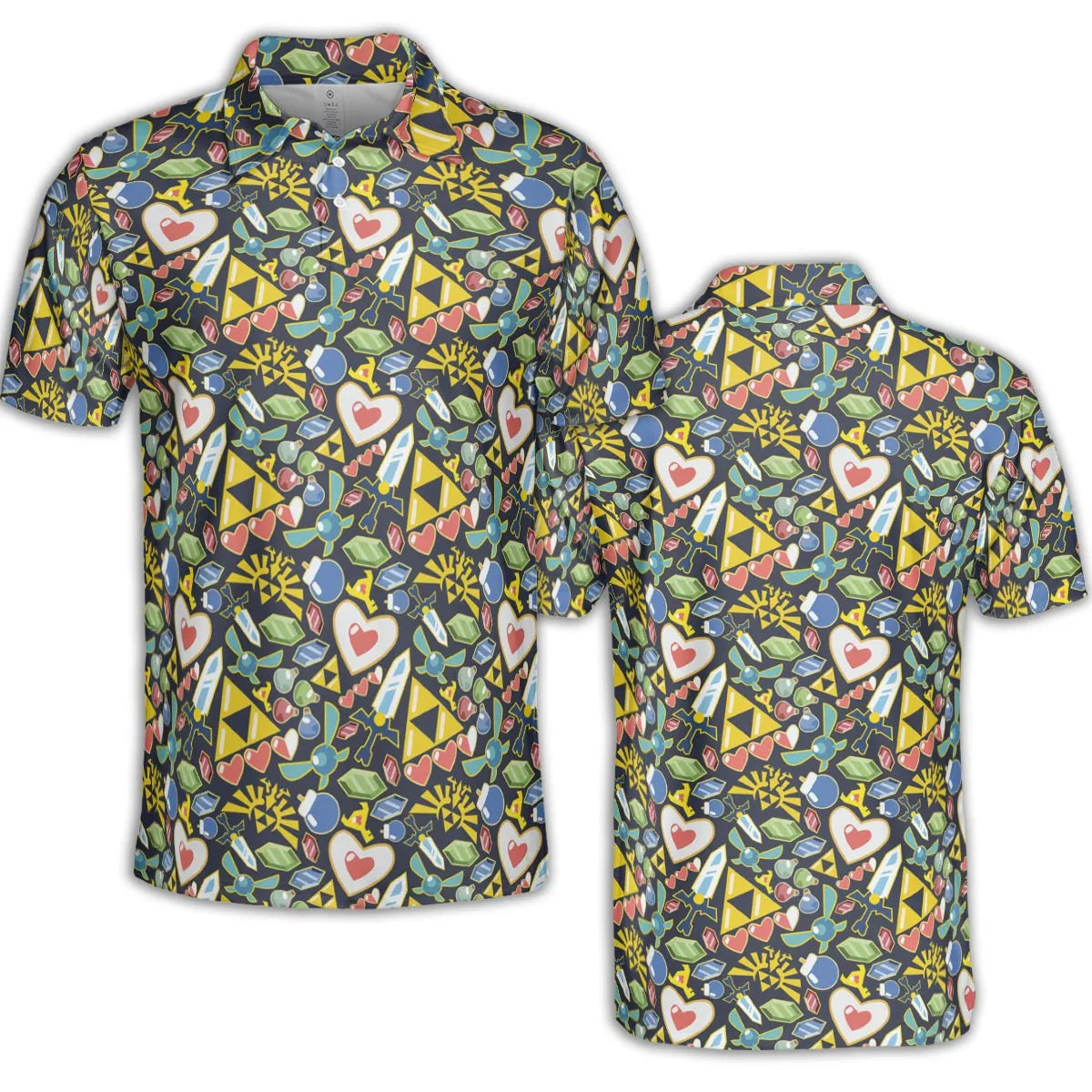 AOP Men/Women Polo Shirt - QDTQSJ7V