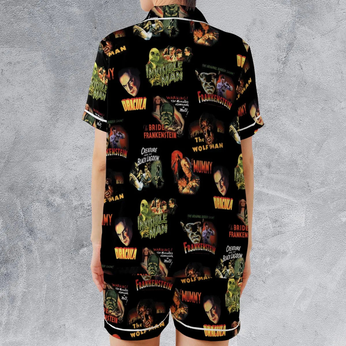 Satin Short-Sleeve Pajamas Set - S1H3YQHP
