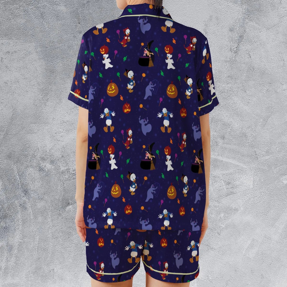 Satin Short-Sleeve Pajamas Set - UXRXRM6R
