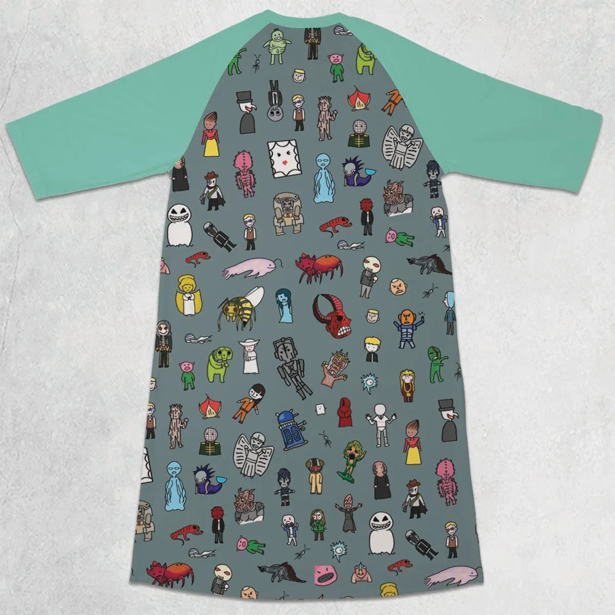 3/4 Sleeve Raglan Dress - FMCLLZCB