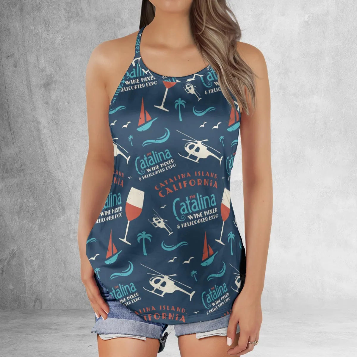 Criss Cross Tank Top - S5GLDAXE