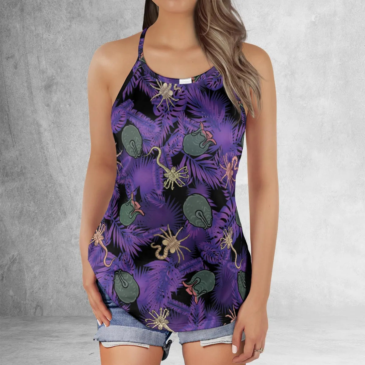 Criss Cross Tank Top - 9XXYGKDW