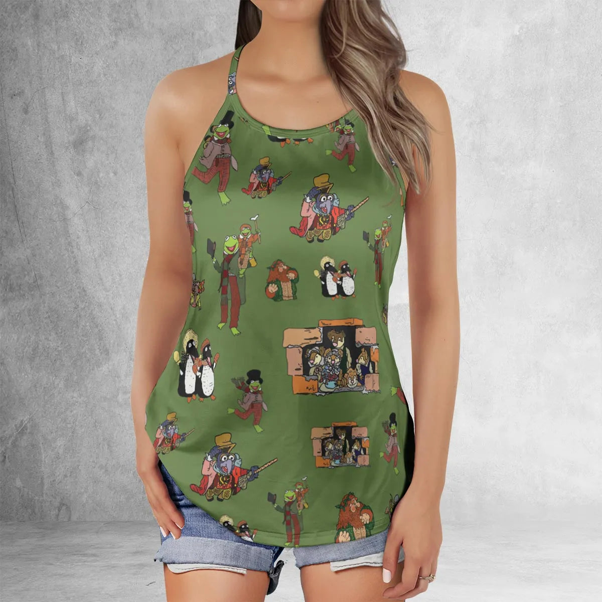 Criss Cross Tank Top - NHDAHMB1