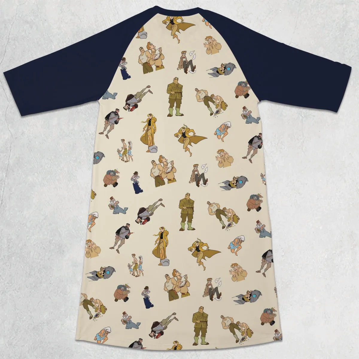 3/4 Sleeve Raglan Dress - 3PBT59ZM