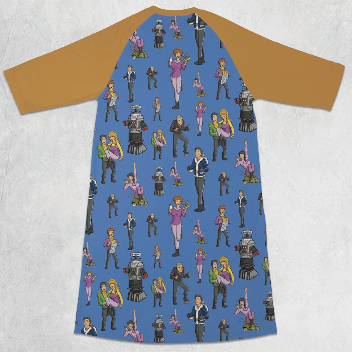3/4 Sleeve Raglan Dress - TWQTAQGF
