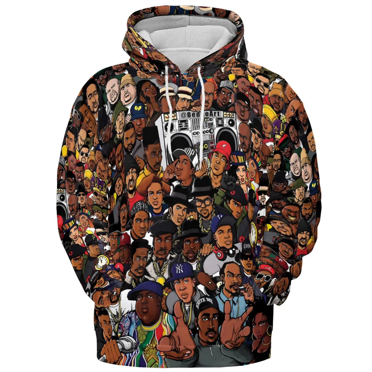 All-over Print Hoodie - HDX1BJBZ