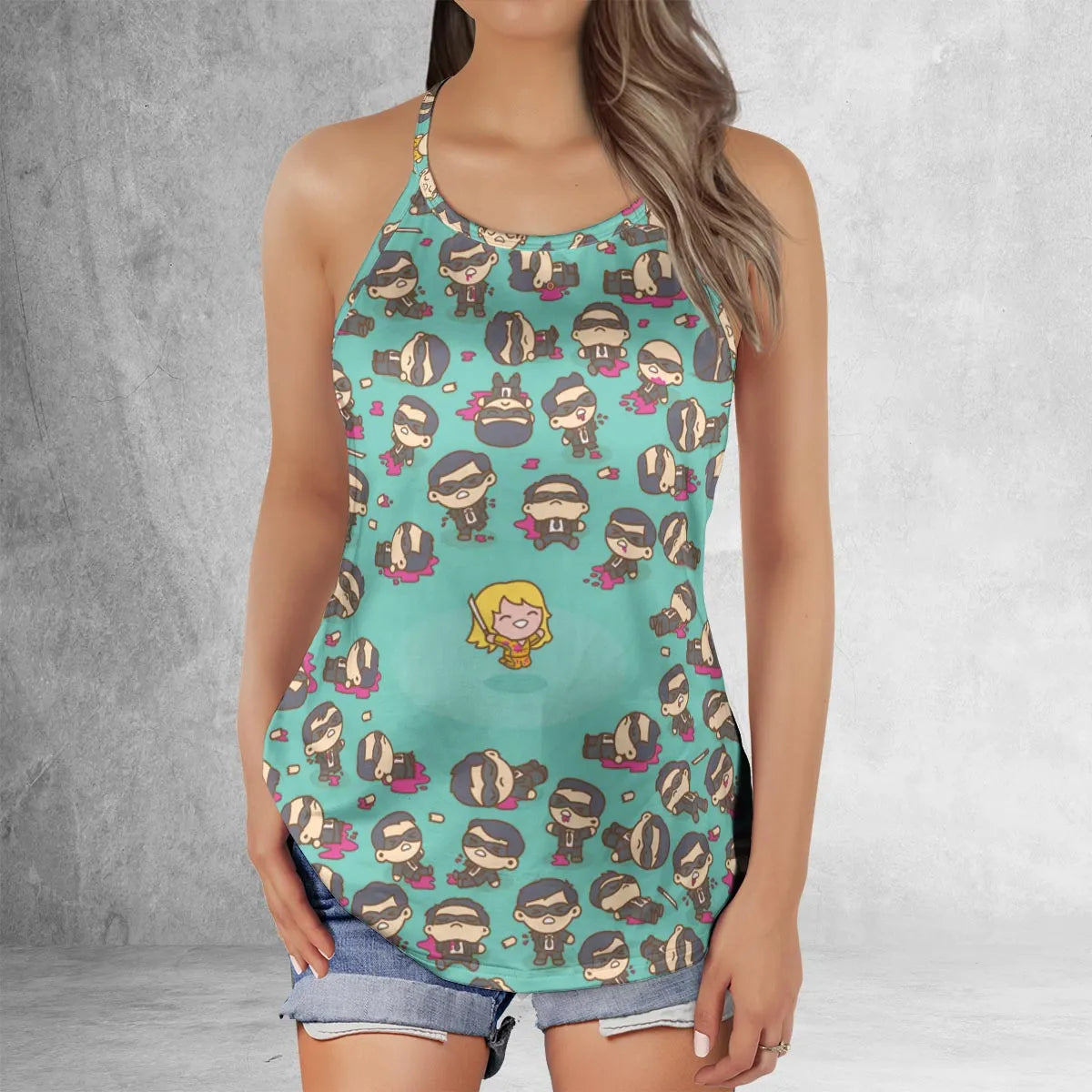 Criss Cross Tank Top - 8R2Y4MP6