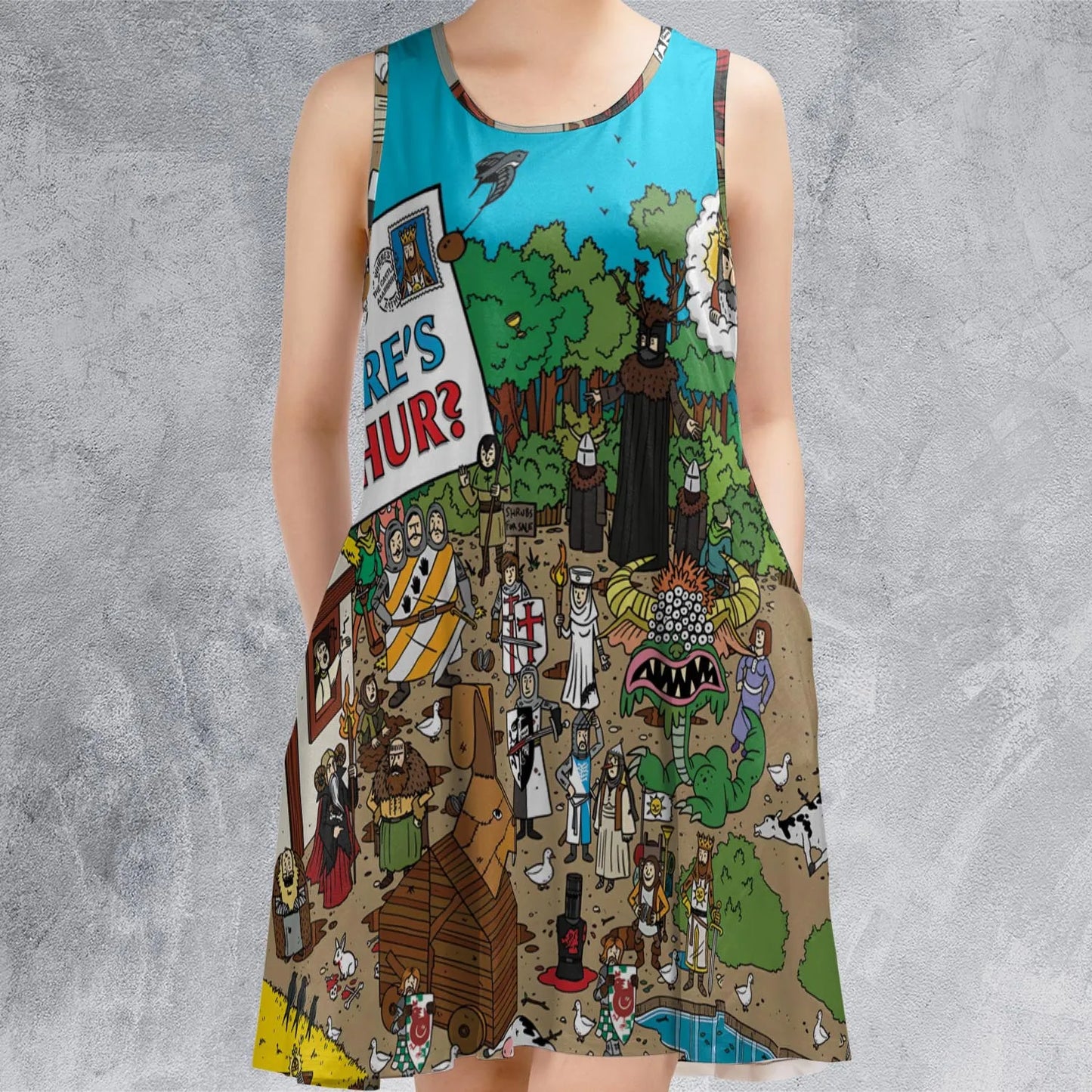 Sleeveless Dress - UY8YDH3Q
