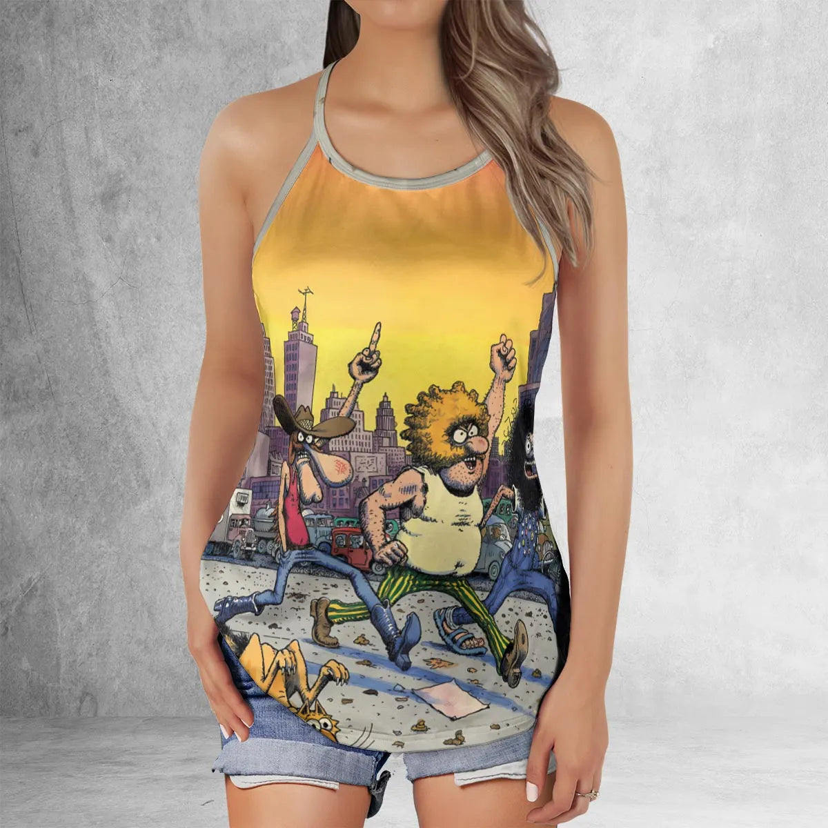 Criss Cross Tank Top - X5XAZ6E4