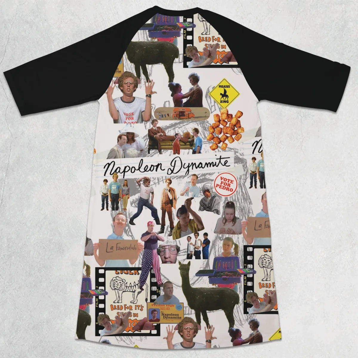 3/4 Sleeve Raglan Dress - TCB6163F