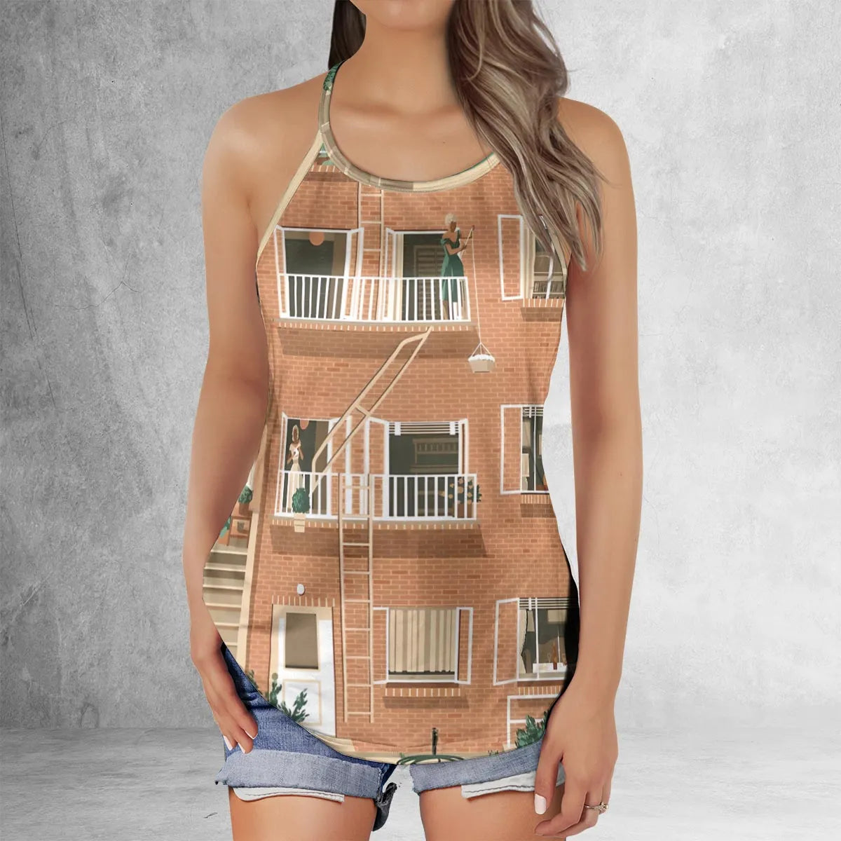 Criss Cross Tank Top - RZTH6BH3