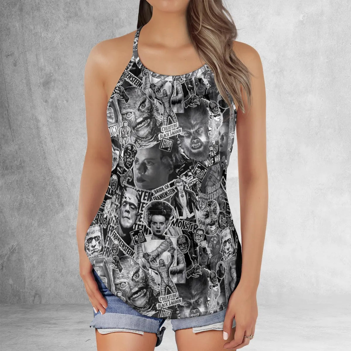 Criss Cross Tank Top - UEN128UG