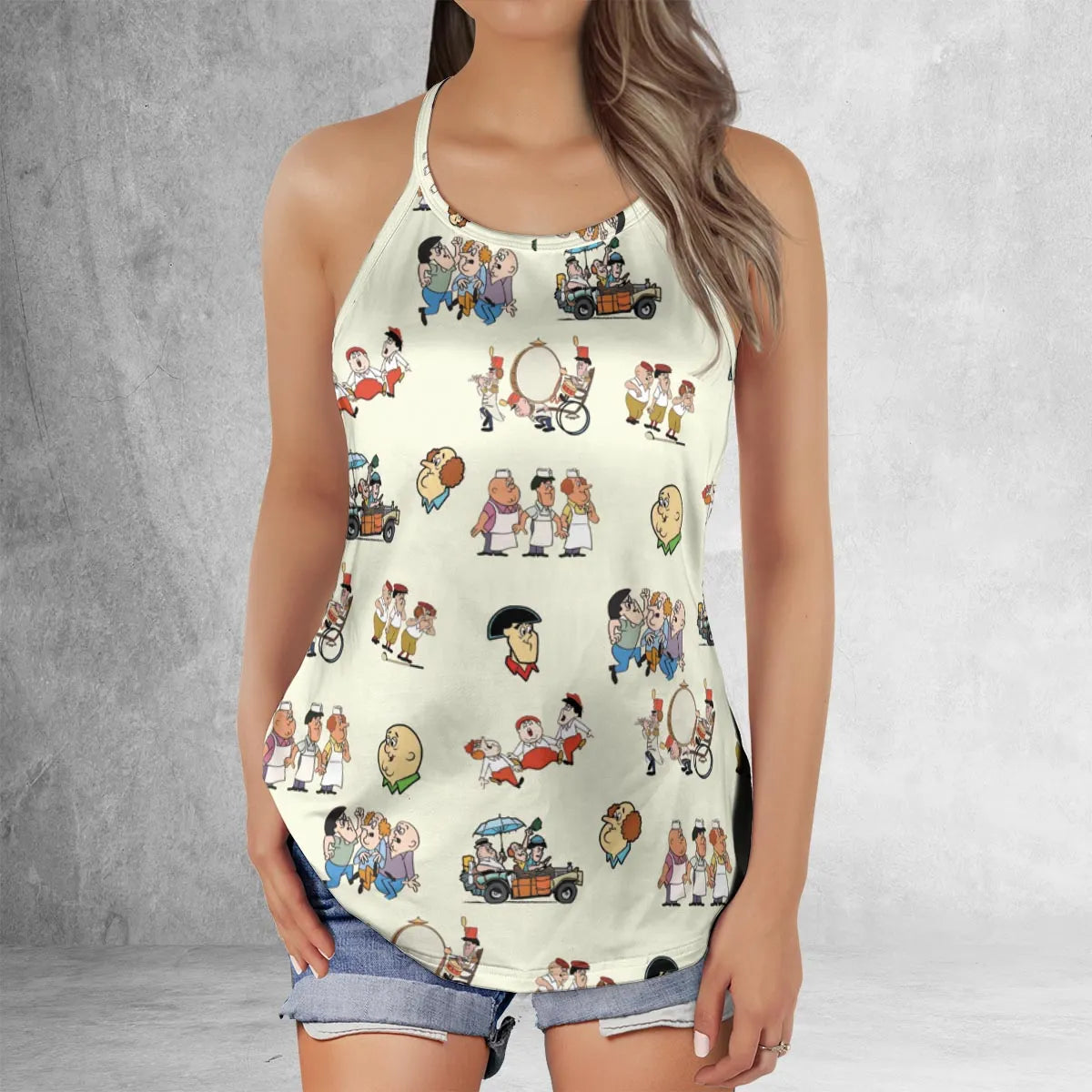 Criss Cross Tank Top - 5BLUMYVF