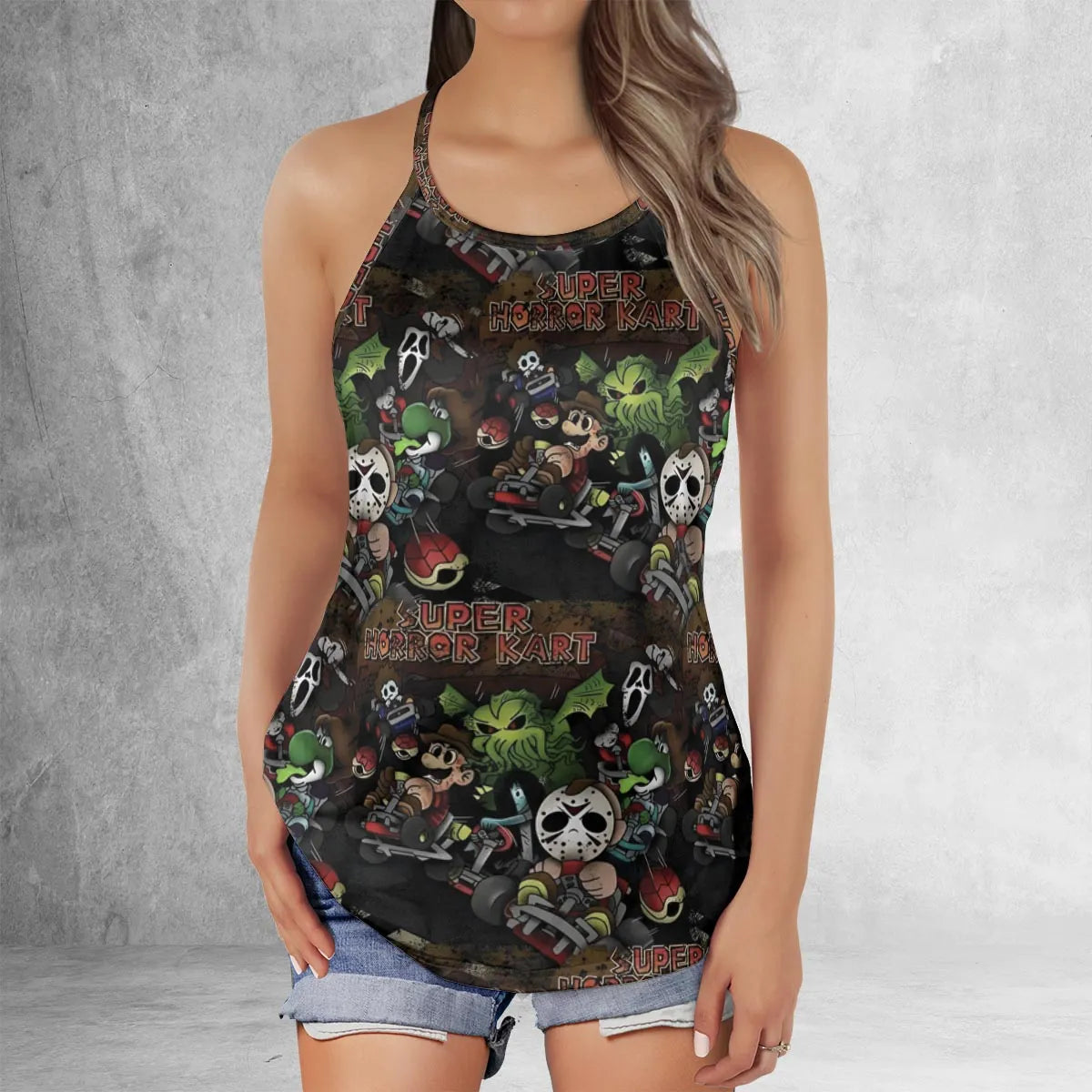 Criss Cross Tank Top - M6R7QNGB