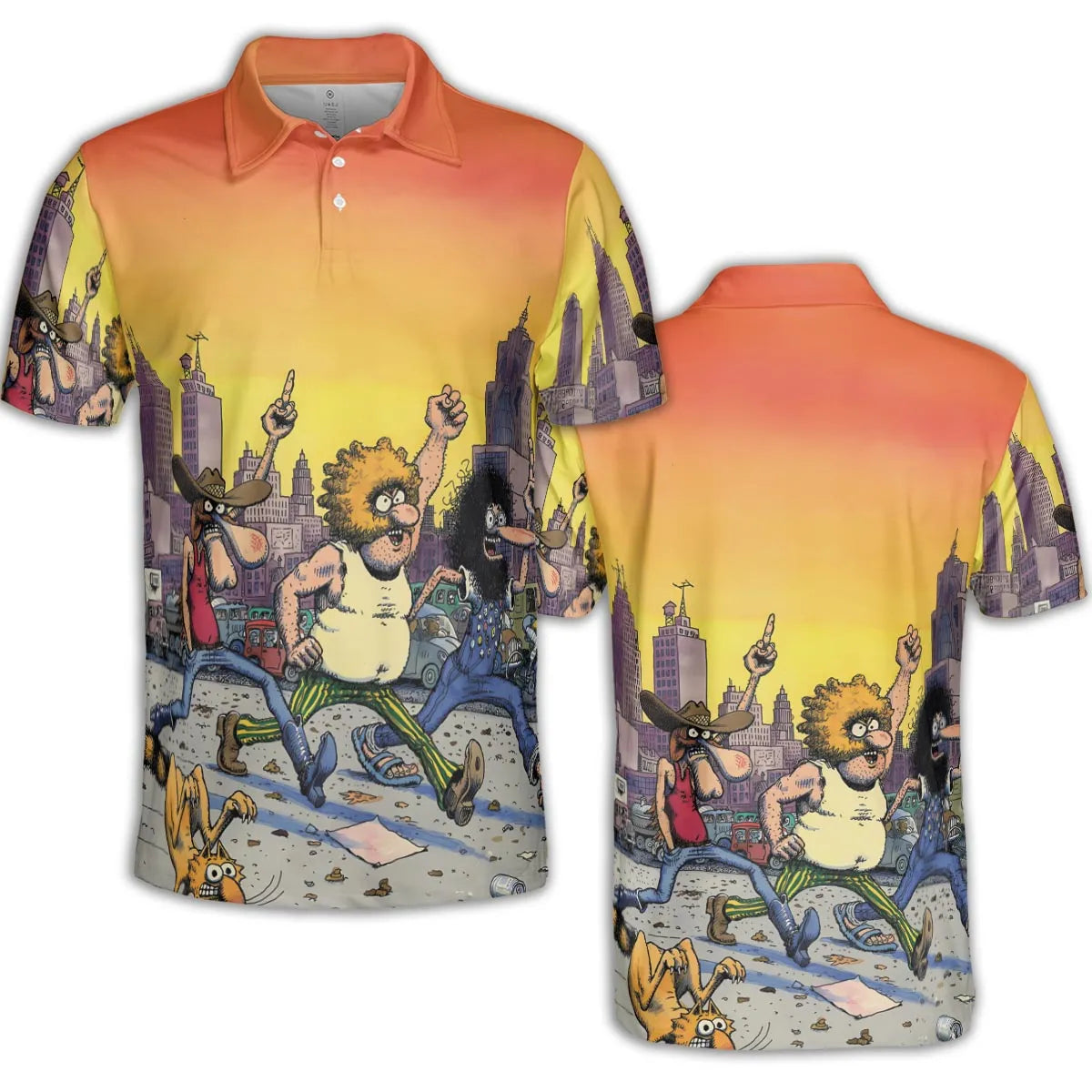 AOP Men/Women Polo Shirt - 2PCPR7WT