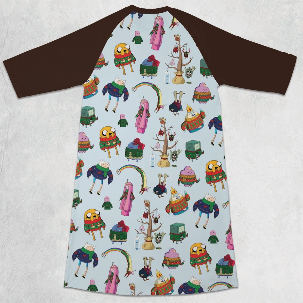 3/4 Sleeve Raglan Dress - YD6M98WV