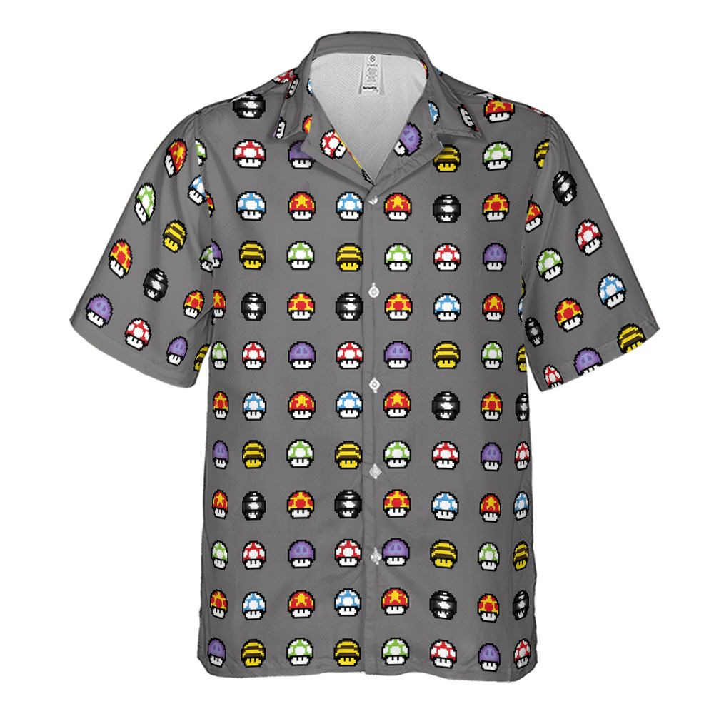 Retro Pixels Mushroom Pattern -  - 2